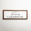 Shuswap Lake House Framed Print  8x24