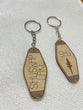 Key Chains Wooden Locally Crafted Assorted ea