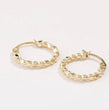 Pebble Hoop Gold Filled Earrings Raquel Rosalie