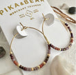 Beaded Hoop Earrings “Memphre”  - Pika & Bear