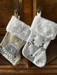 Christmas Stocking Kids Bear or Deer Design ea