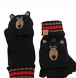 Knitted Fingerless Gloves w Mitten Flap 4-6 years