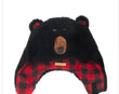 Reversible Sherpa Hat “Ben the Bear” with Ear Flaps 2-4years