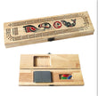 Cribbage Board 3 Track Wood By Native Northwest Playing card and Pegs included