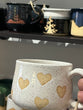 Pottery Mugs Hearts HOC Ea