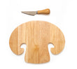 Mushroom Cutting Board with Knife