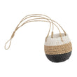 Hanging Pot Basket Triple Stripe Poko