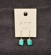 Coraline French Back Earring In Gold - Aqua - JJ+RR