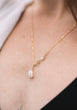 Deconstructed Pearl Gold filled Necklace Raquel Rosalie