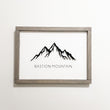 Bastion Mountain Scape Framed Print