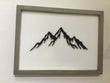 Mountain Scape Print in Wooden Frame