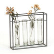 Tube Vases in Metal Frame