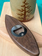 Bottle Opener Wood Surfboard Style
